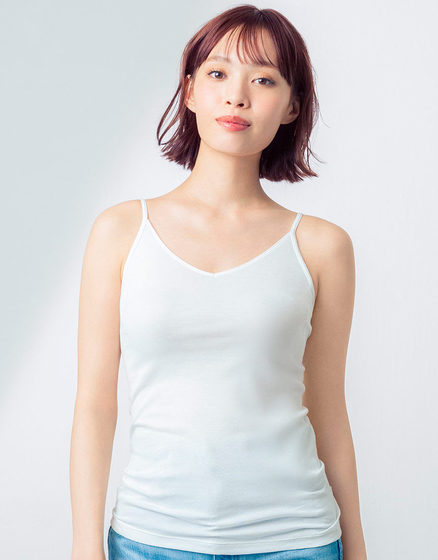 ウイング 汗取り付き【春夏綿混インナー】さらっと快適【綿の贅沢