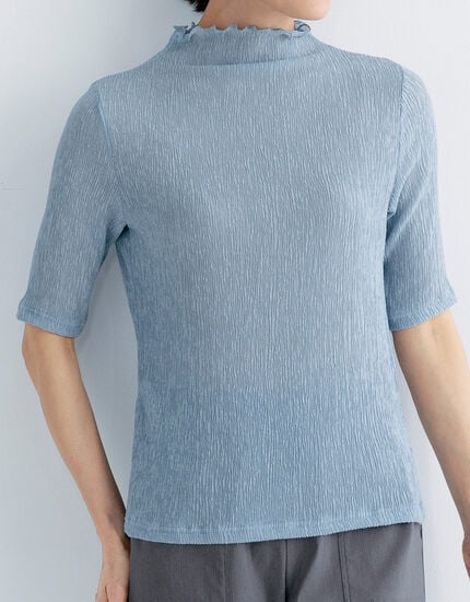 楊柳調半袖トップス, , main