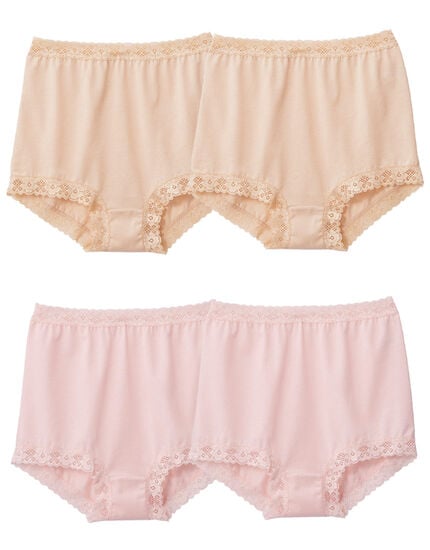 １分丈綿ショーツ４枚, , main