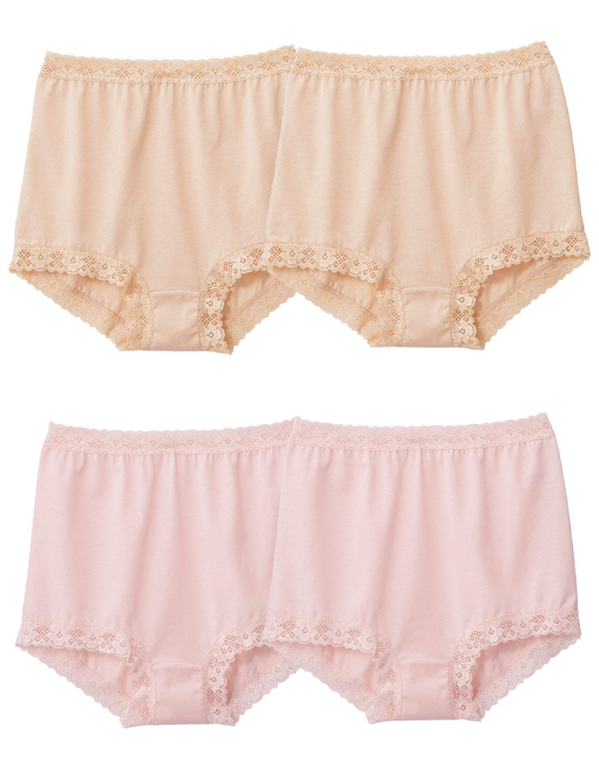 １分丈綿ショーツ４枚, , hi-res