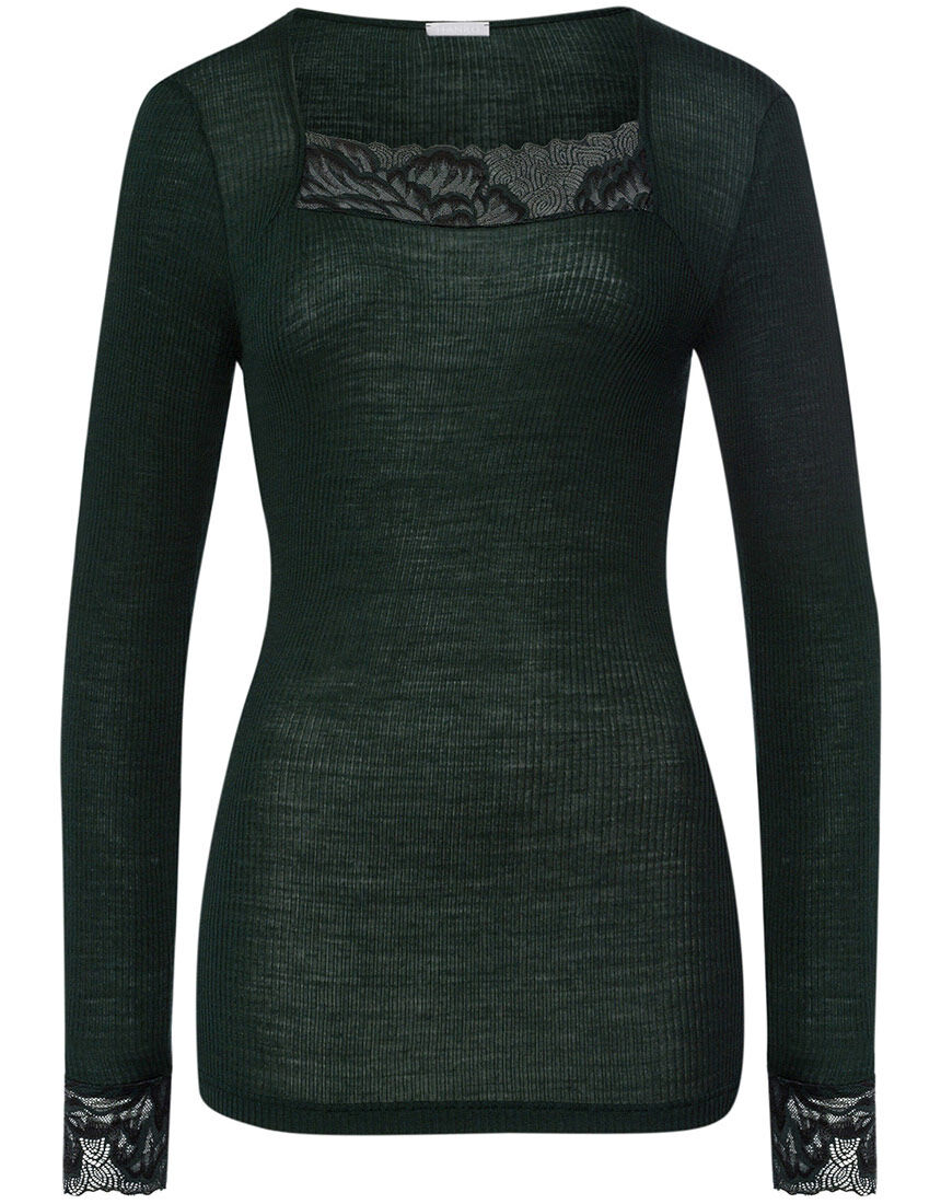 ハンロ 身生地ウール・シルク素材 トップス（長袖） UIH353｜ワコール