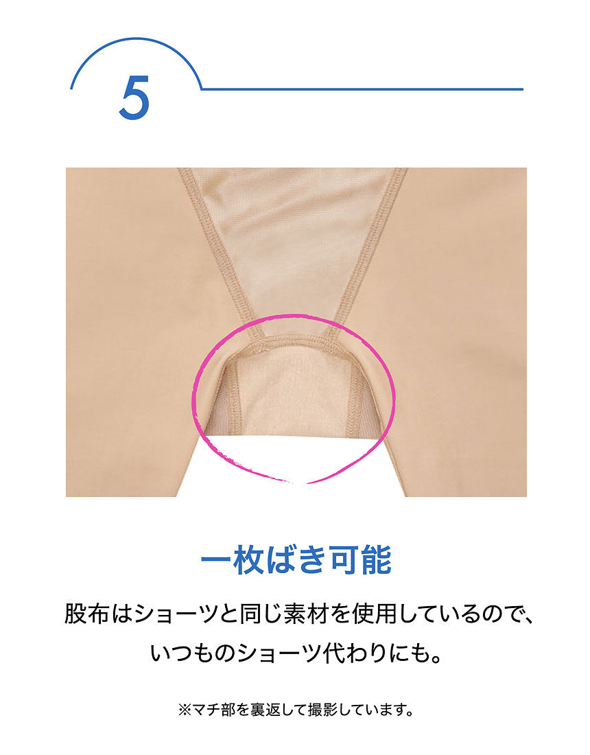 ワコール 【お尻をキュッ！座ってもラク！】小さく見せるガードル