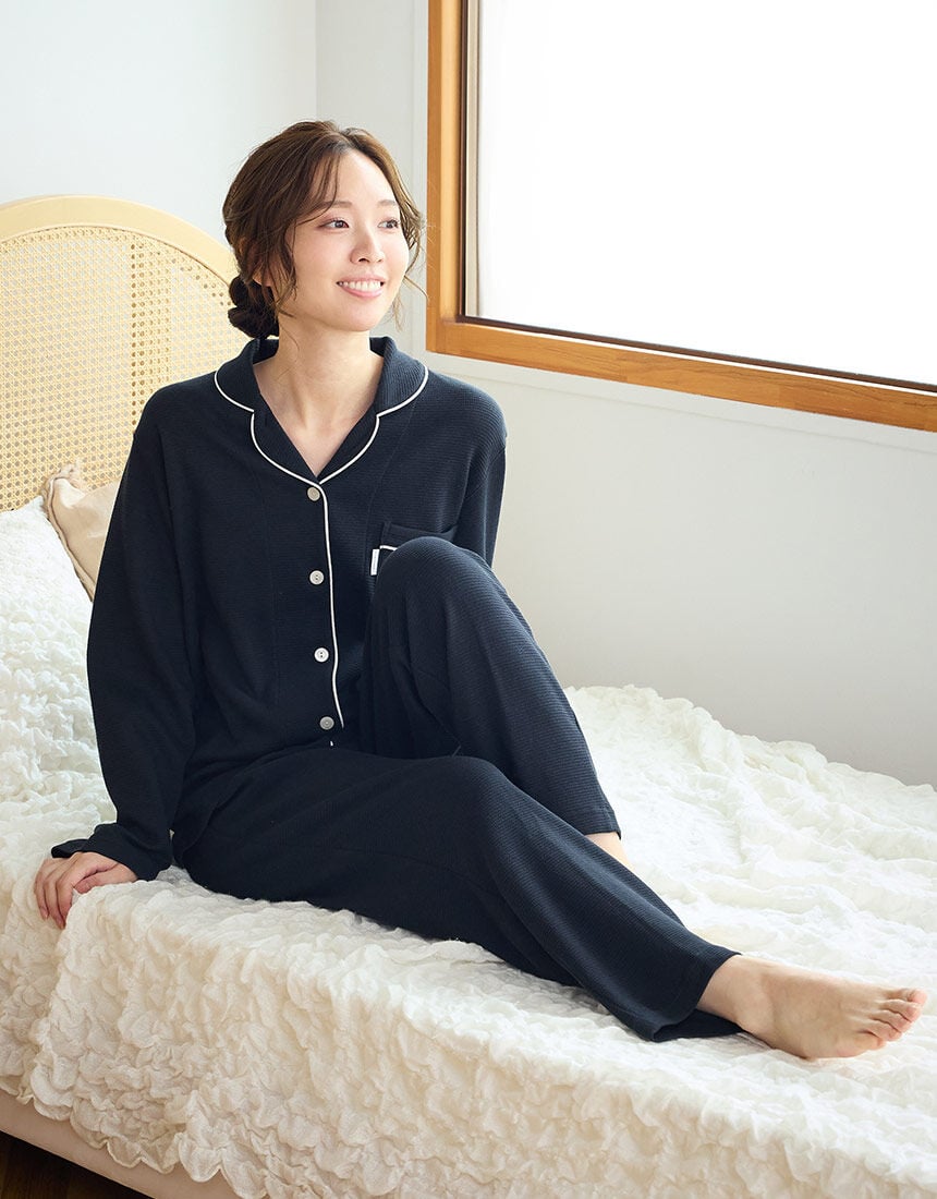 ワコール／睡眠科学 なめらかでやわらかい天綿 綿100％ パジャマ
