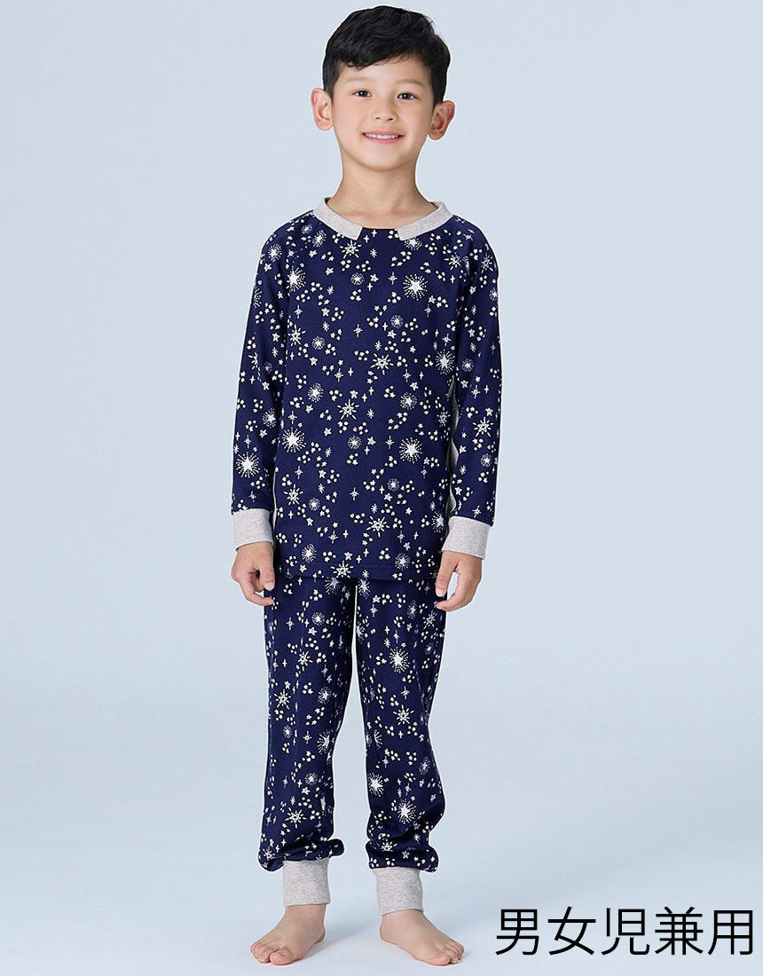 ワコール_キッズ 【動きのびのびパジャマ】睡眠科学 KIDS 男女児