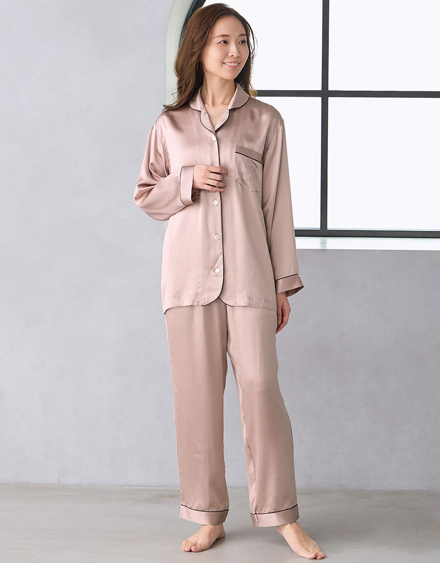 ワコール／睡眠科学 【シルク100％】ここちよく眠れるパジャマ 上品