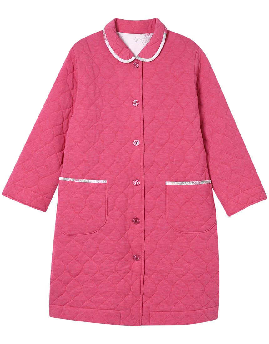 新品タグ付き ワコール ローブ ルームウェア ガウン 羽織り ボア グラッピー ワコール_リラックス＆スリープ あたたかなキルト生地を使用／ワコール