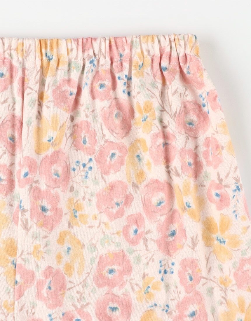 ウイング／スリープ 【綿100％】丸いお花柄 パジャマ EP6018