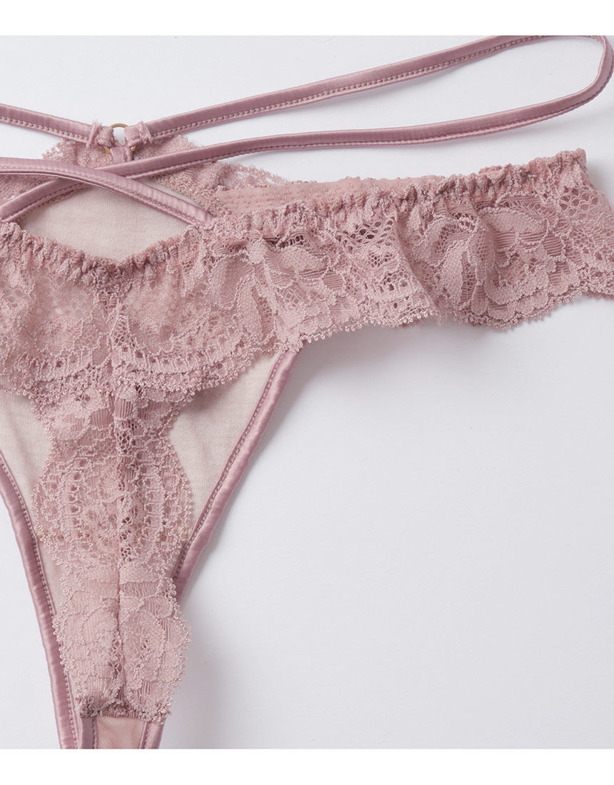 SALON by PEACH JOHN 【Tバック】【サテンストリングとレースのデュオ