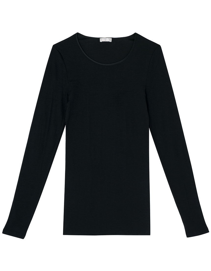 HANRO Tシャツ 07 1620 UIH301 長袖 アンダーウェア ハンロ コットン100% トップス(長袖) UIH301|ワコール