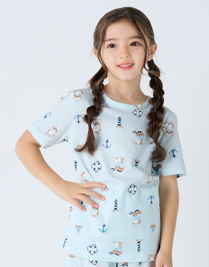 男女児兼用パジャマ（トップス）, , hi-res