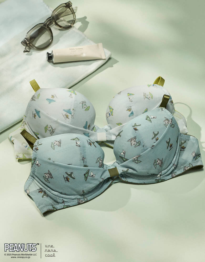 ウンナナクール リボンブラ PEANUTS × une nana