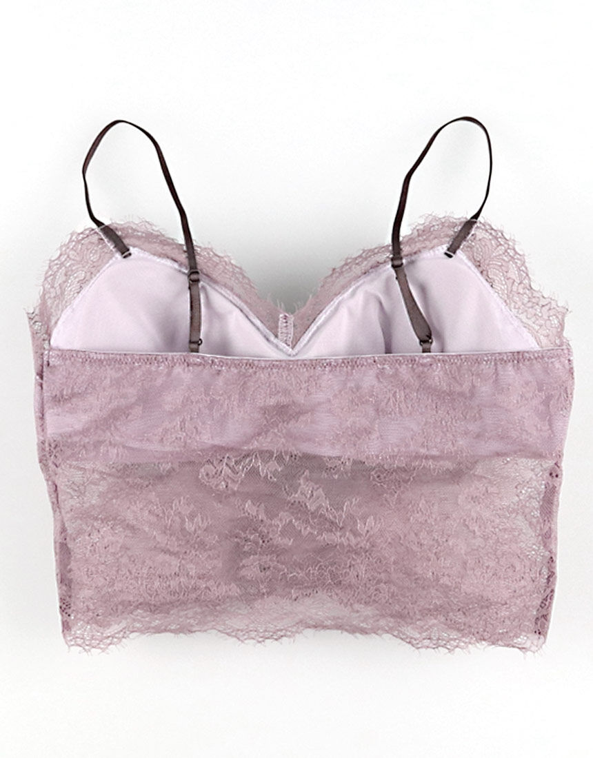 ワコール_ウェブストア限定 総レースで気分UP！カップ付キャミ