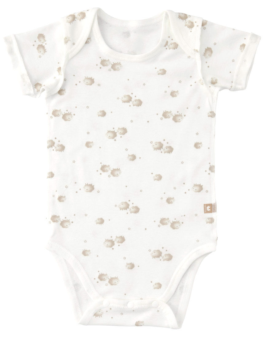 【７０‐９０ｃｍ】｜日本製｜綿１００％｜ふんわりソフトな肌ざわり ベビーロンパース