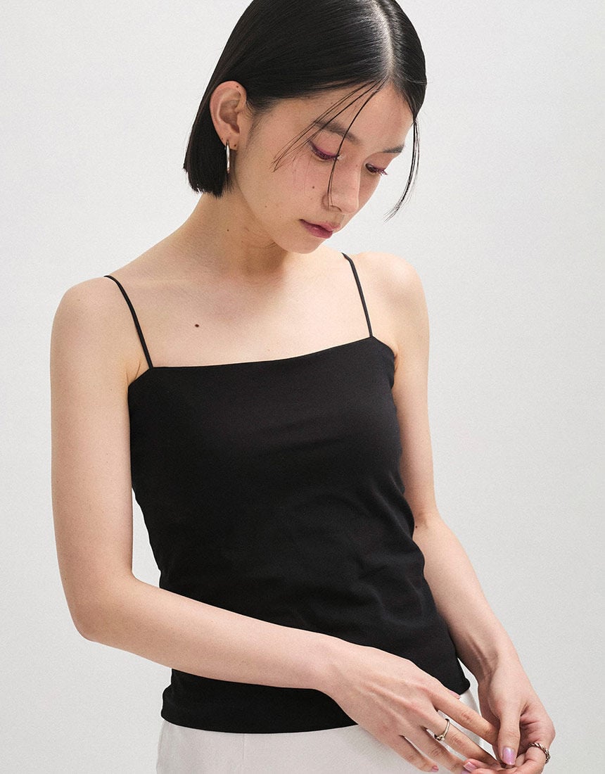 【ADAM ET ROPE'コラボ】カップインベアトップキャミソール アウター トップス(カップ付き) 【ADAM ET ROPE'コラボ】カップインベアトップキャミソール アウター トップス(カップ付き)