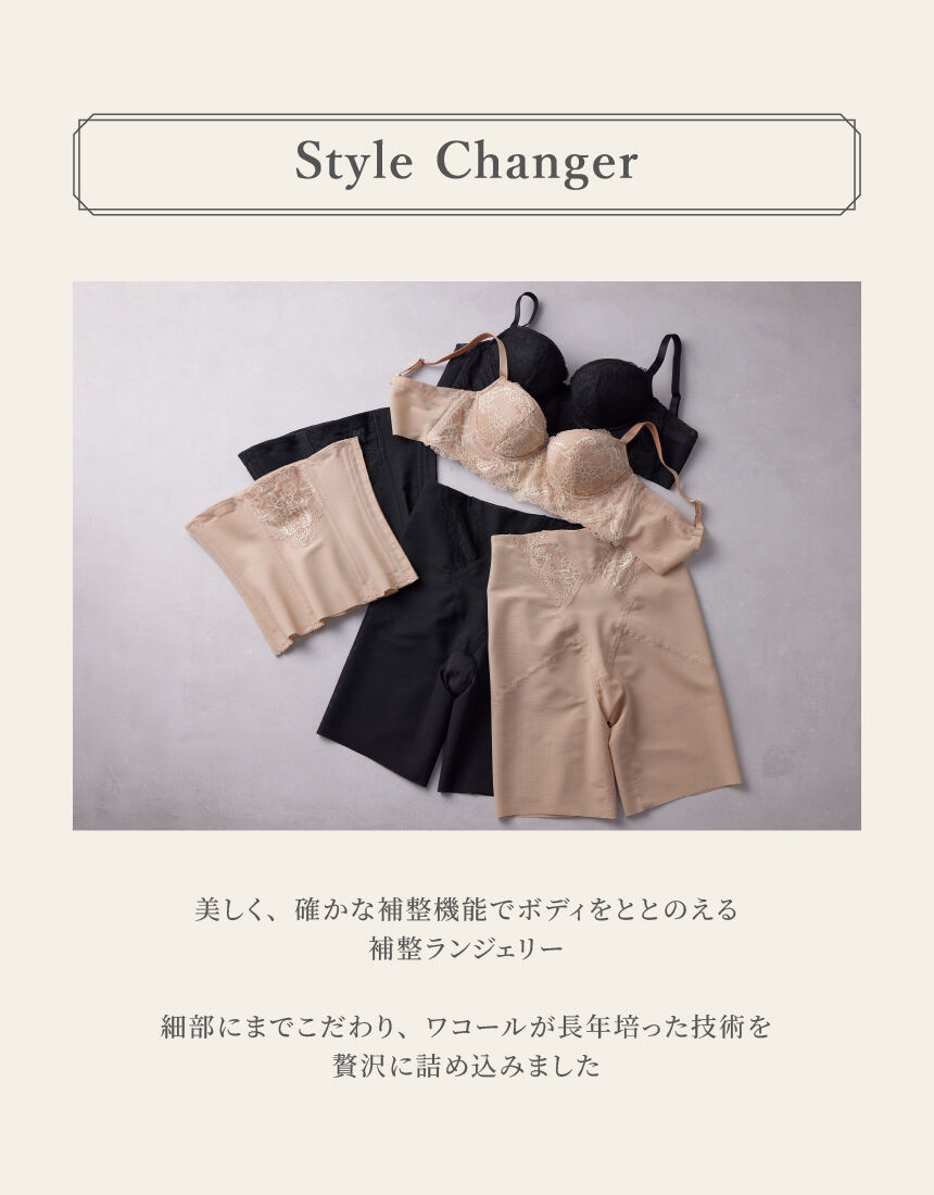 ワコール 高補整ジャストウエストガードル ガードル（ロング丈