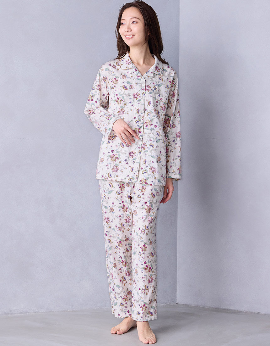 ワコール　ミントン綿100%高級パジャマ　Mサイズ 新品ワコールWacoal「ミントン」MINTONあったかパジャマサイズ3L