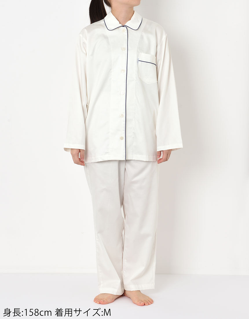 新品♡ワコールパジャマ ワコール／睡眠科学 【綿100％】サテン 光沢感があり、なめらかで