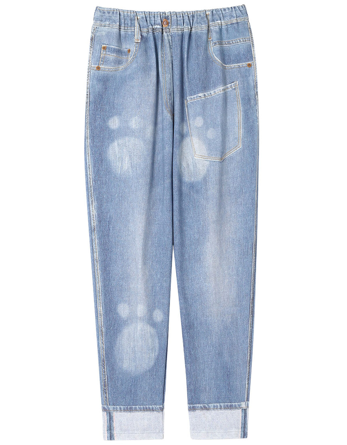 新品 ワコール ツモリチサト フェイクデニム柄 騙しデニム ワンピース  