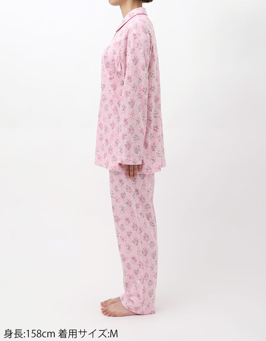 ウイング／スリープ 【綿100％】レトロミニブーケ柄 パジャマ