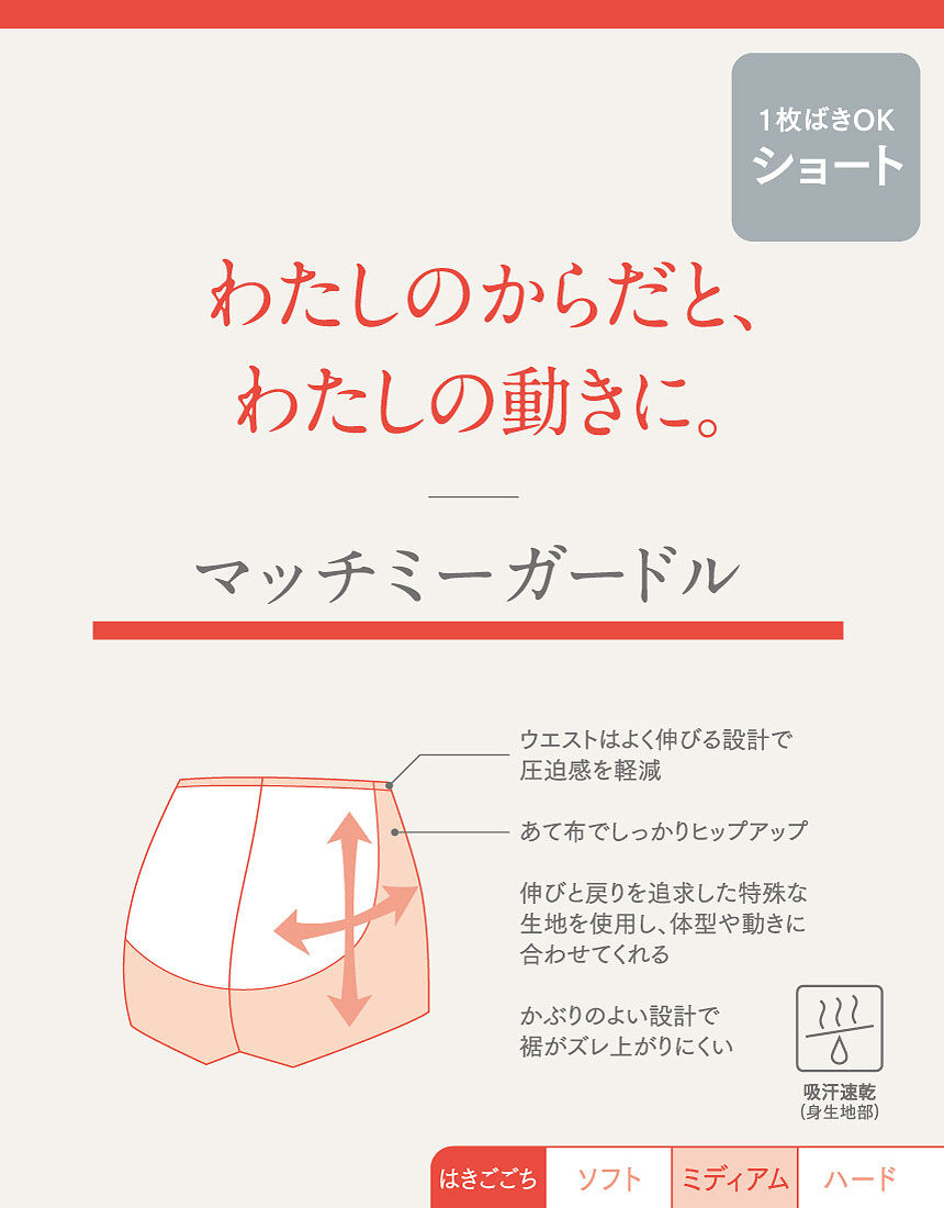 ウイング 【マッチミー】ヒップ下からお尻を持ち上げて上向き