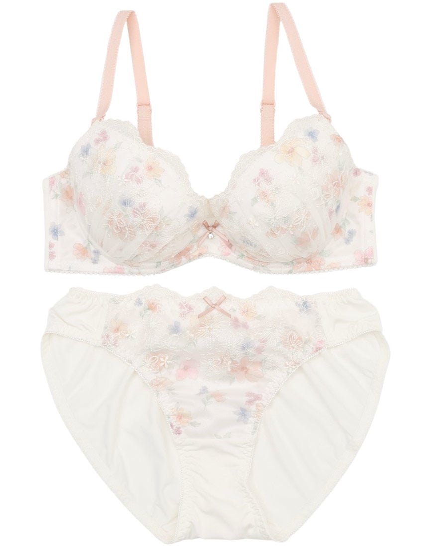 Lingè Noël ランジェノエル アムールフルール ブラ＆ショーツセット