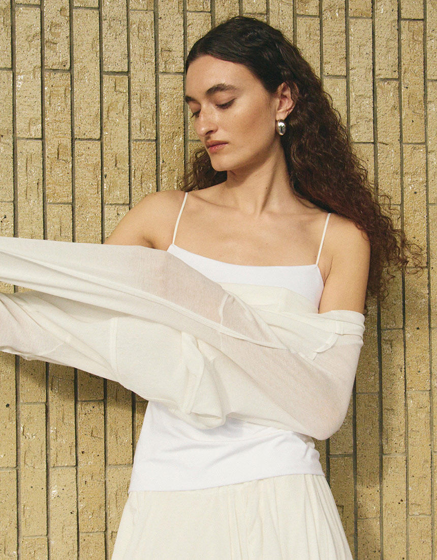 OUR WACOAL カップインベアキャミソール／S〜L＋ アウター