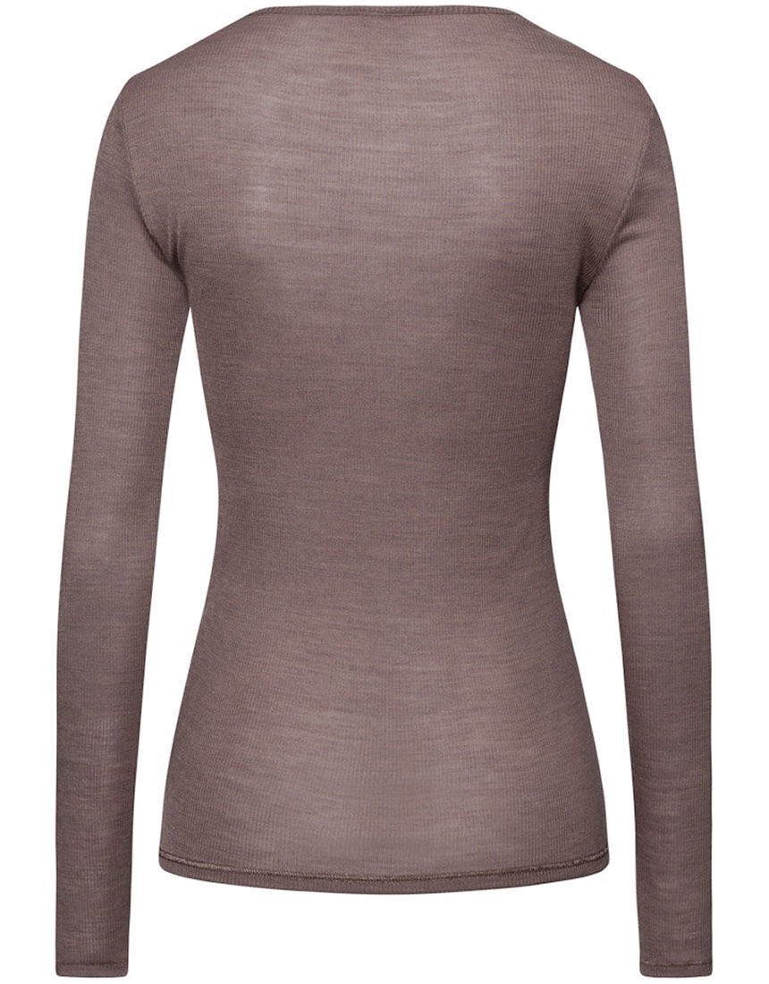 ハンロ 身生地ウール・シルク素材 トップス（長袖） UIH323｜ワコール