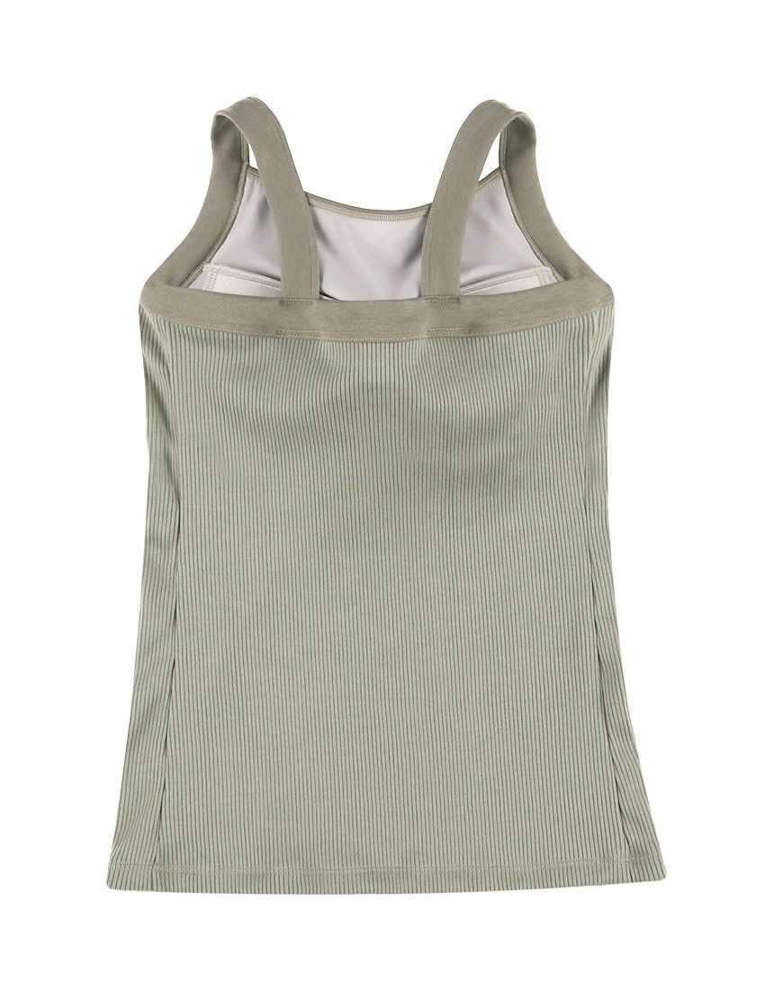 OUR WACOAL カップインラウンドネックタンクトップ