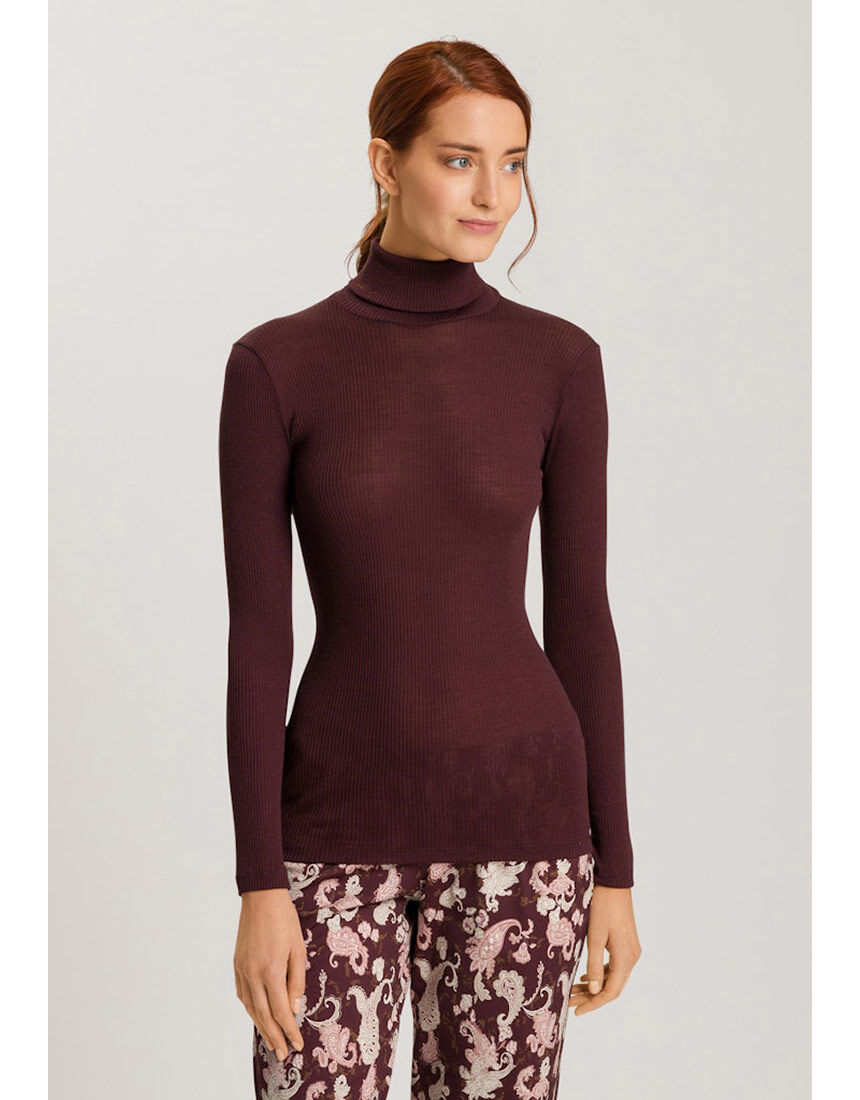 ハンロ 身生地ウール・シルク素材 トップス（長袖） UIH741｜ワコール