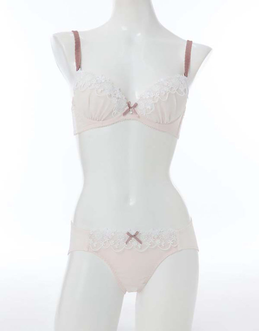 Lingè Noël ランジェノエル フルーロンレース ブラ＆ショーツ