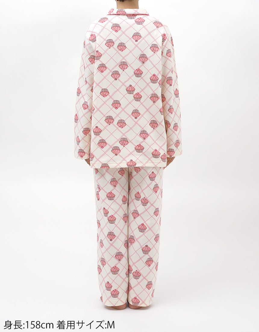 ウイング／スリープ 【あったか】【肌側綿100％】カップケーキ柄