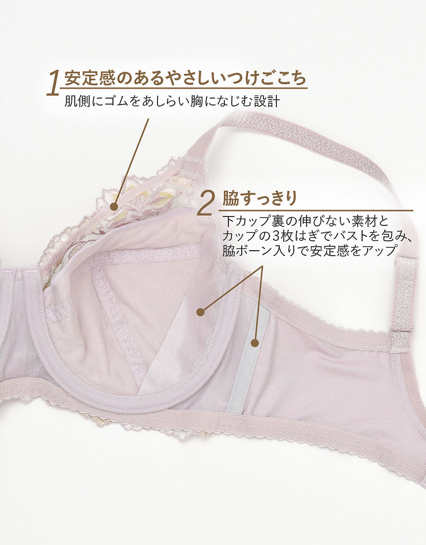 Wacoal レシアージュ フルカッブ上下セットD75❣️ PB5000 ♡ᵕ̈* ウイング／レシアージュ しっかり包みこむフルカップ【定番