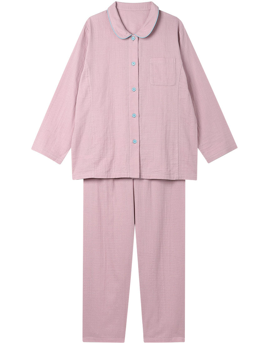 【超美品 新品】ワコール おしゃれな柄のスリーピングウエア 綿  M  パジャマ 超美品 新品】ワコール おしゃれな柄のスリーピングウエア 綿 M
