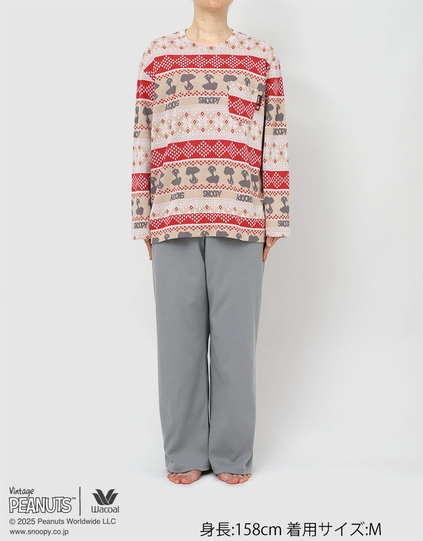 ワコール_リラックス＆スリープ 【綿100％】ノルディック柄