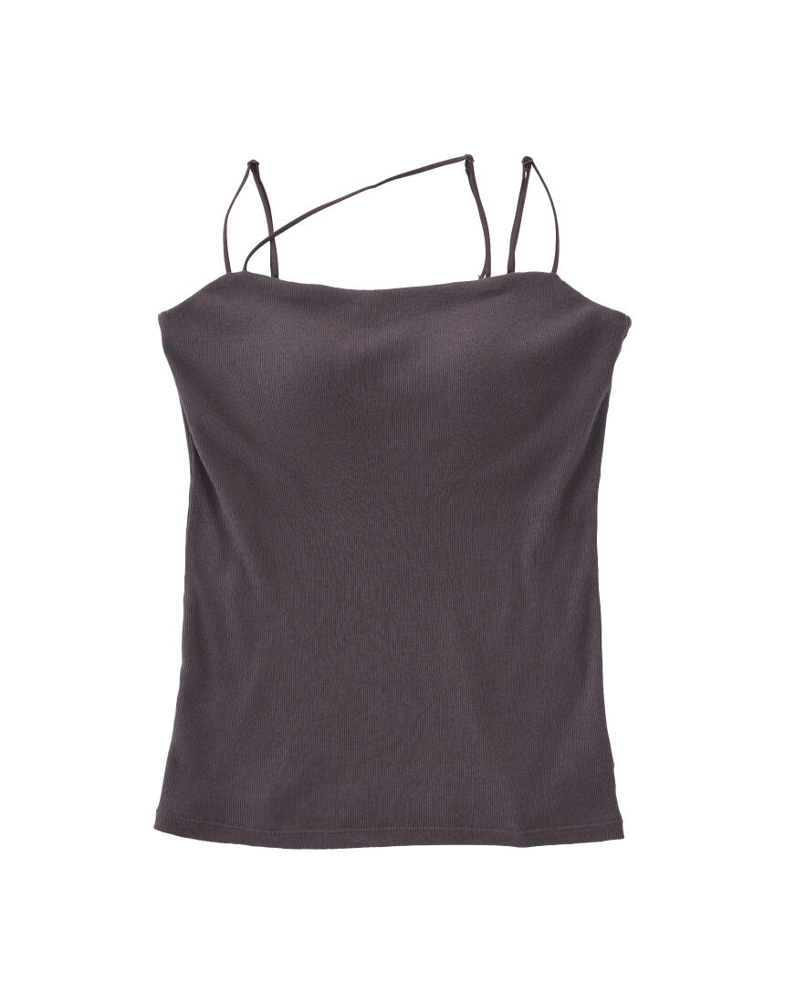 OUR WACOAL カップインバックオープンリブTシャツ JCX538 M OUR WACOAL カップインバックオープンリブTシャツ