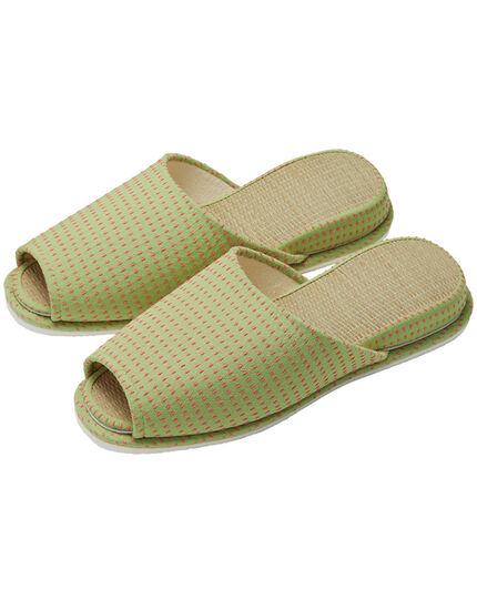 い草　スリッパ（刺し子）, , main