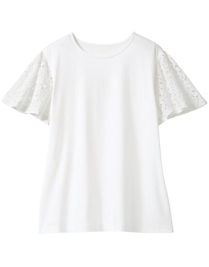 レーススリーブＴシャツ, , main