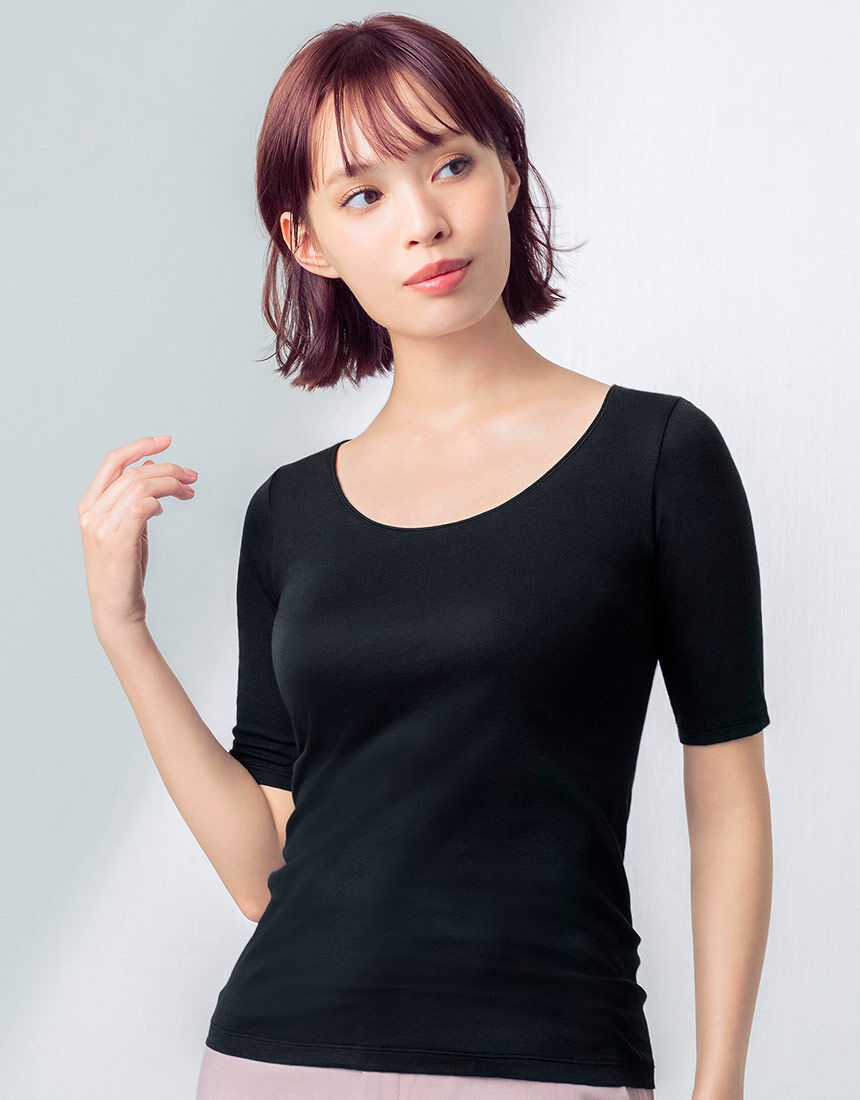 ウイング 【夏インナー】さらっと快適／一枚で汗・ムレ対策【綿の贅沢