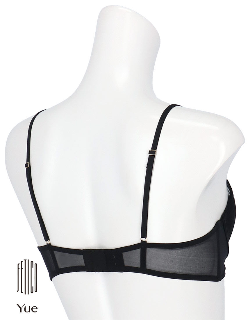 Yue FETICO×Yue 深いVラインが美しいブラ 3／4カップブラ