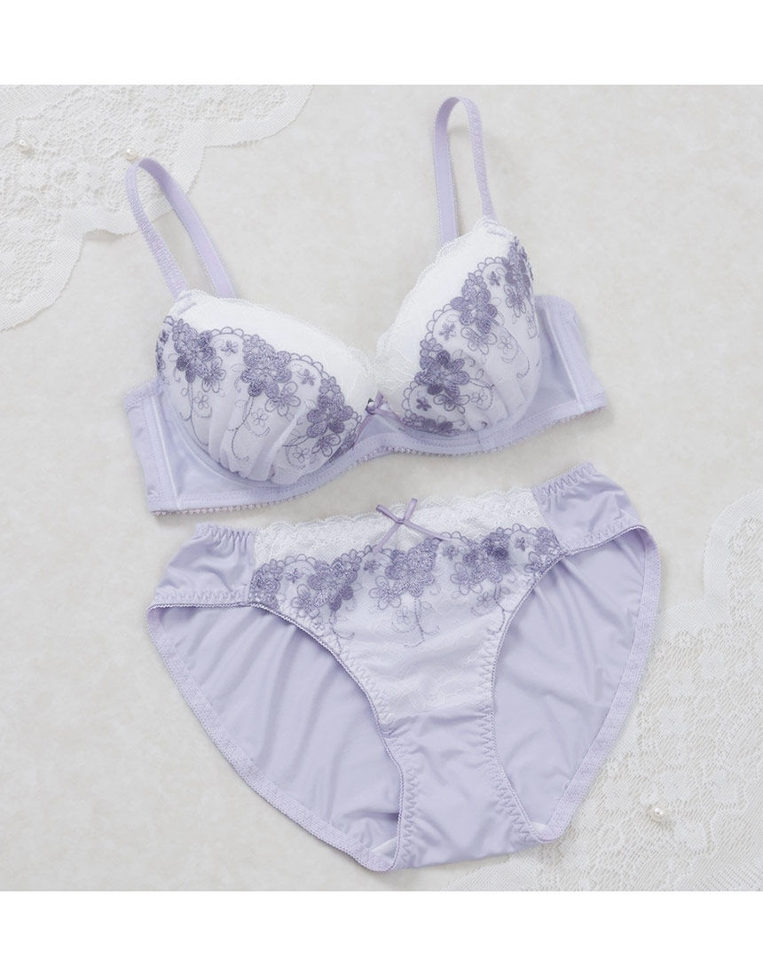 ゆめ Lingè Noël ランジェノエル フラワーチュールシアーレース ブラ