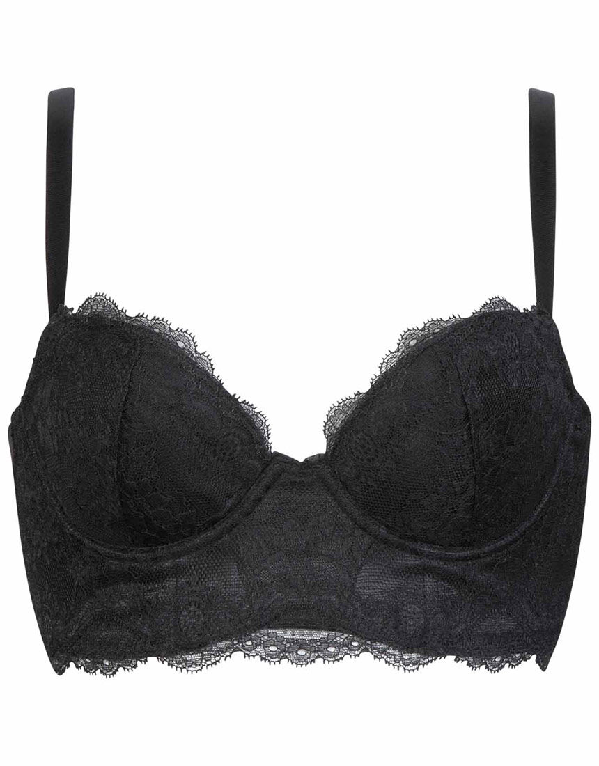 新品タグ付☆ ワコール 補正下着 C70 高補整ミドリフ丈ブラ ブラック ワコール 高補整ミドリフ丈ブラ 3／4カップブラ BQB400｜ワコール