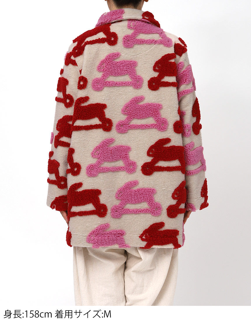 アツコマタノ とてもあたたかなボアジャカードを使用 トップス HTW404