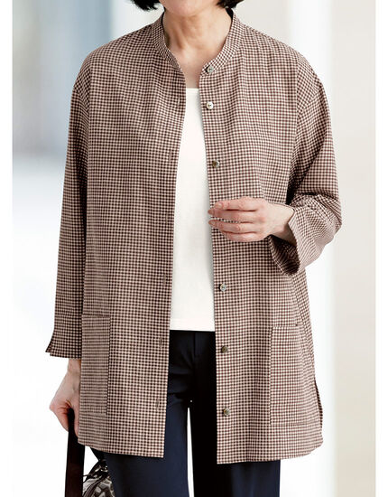 尾州織先染チェックブラウザー, , main