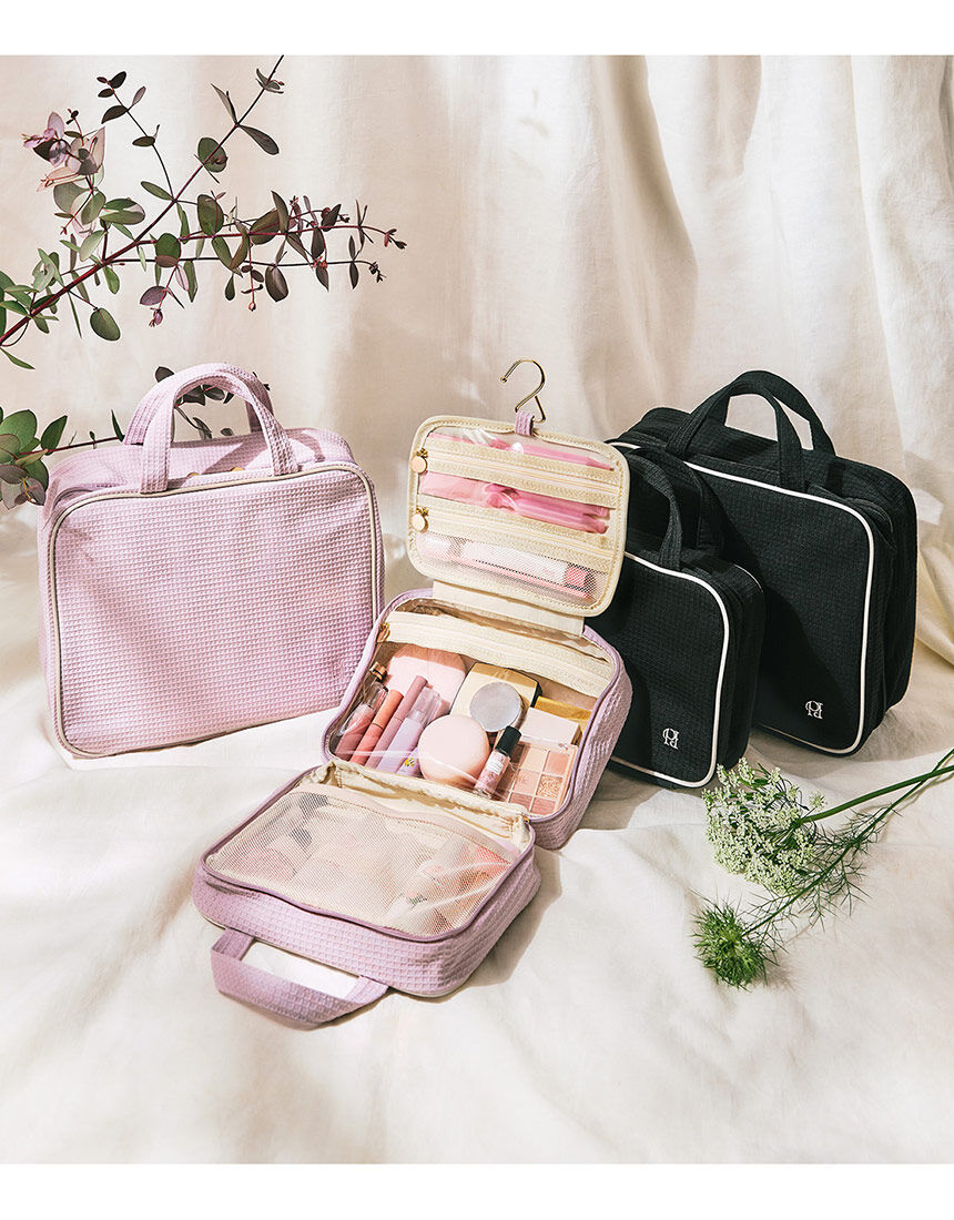 Jewelna Rose ハート柄ポーチ トラベルポーチ　フック付き PEACH JOHN 【フック付きで使いやすい！旅行＆自宅で大活躍