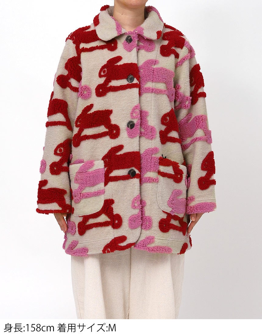 冬素材　マタノアツコ　ワコールwacoal あったかガウン アツコマタノ とてもあたたかなボアジャカードを使用 トップス HTW404