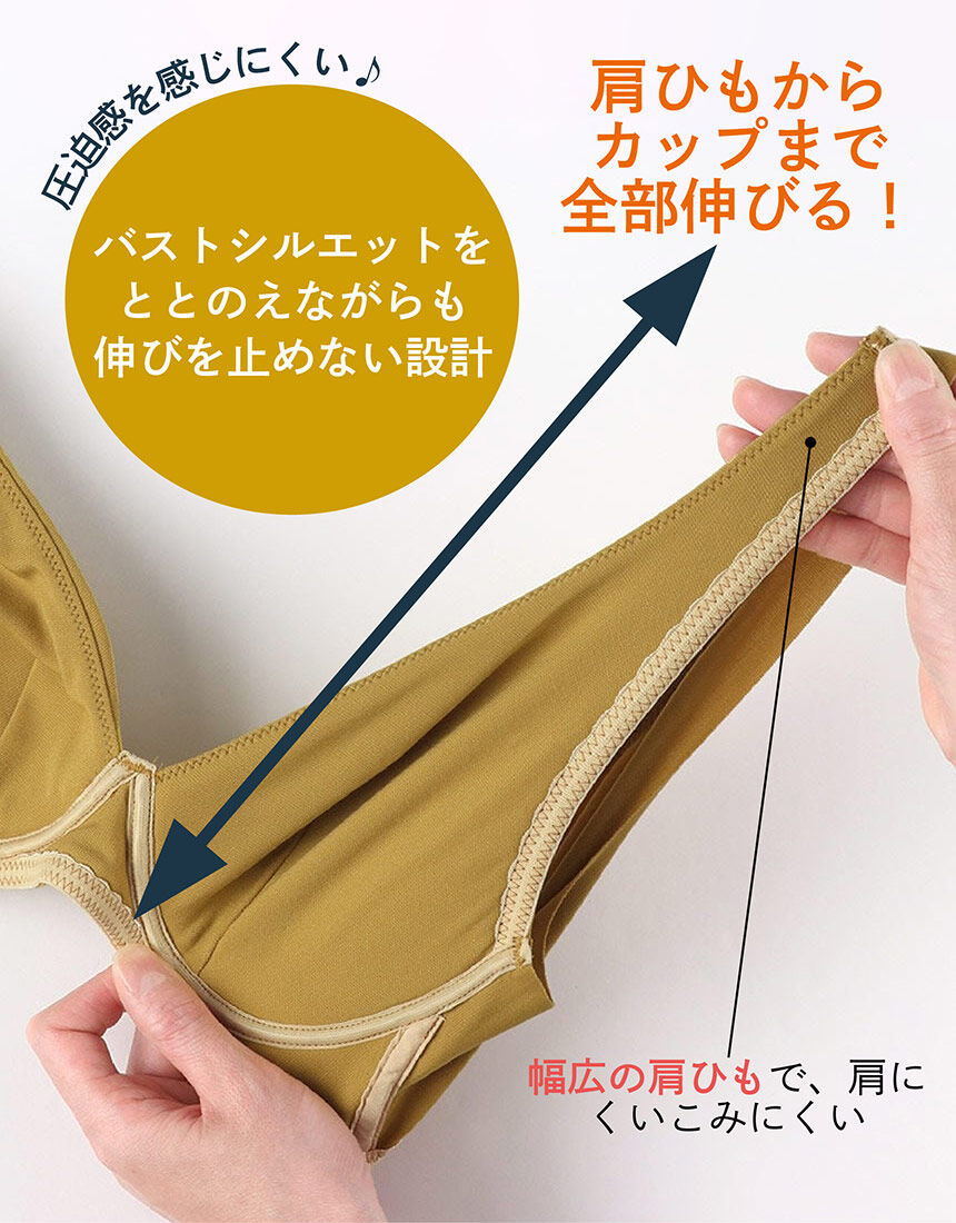 YOJOY つけているほうがここちよいブラ ノンワイヤーブラ