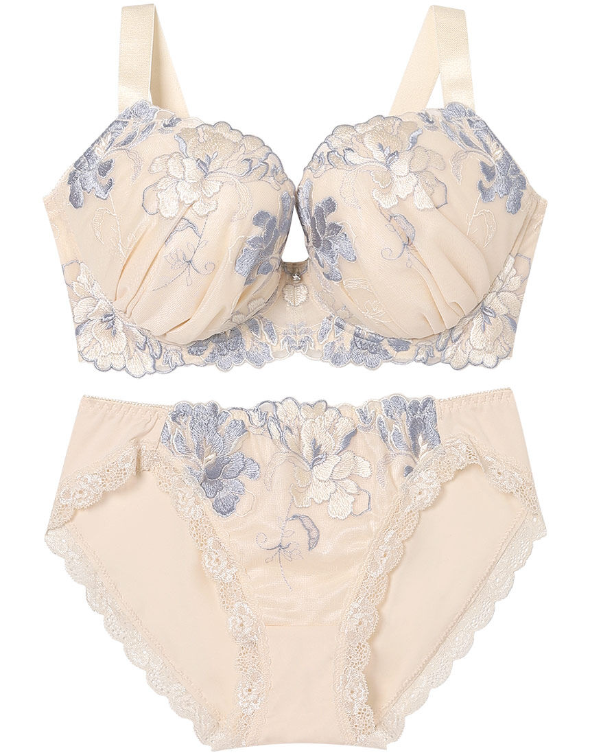 Lingè Noël ランジェノエル 美胸脇高 グラマーサイズ ブラ＆ショーツ
