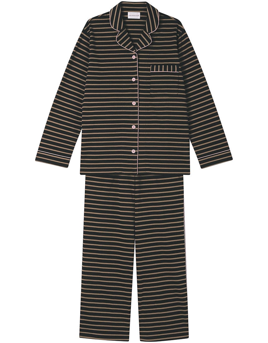 H BEAUTY&YOUTH エイチ　monster naval ボーダー S ウンナナクール 【綿混】ポンチボーダーパジャマ パジャマ LP6463