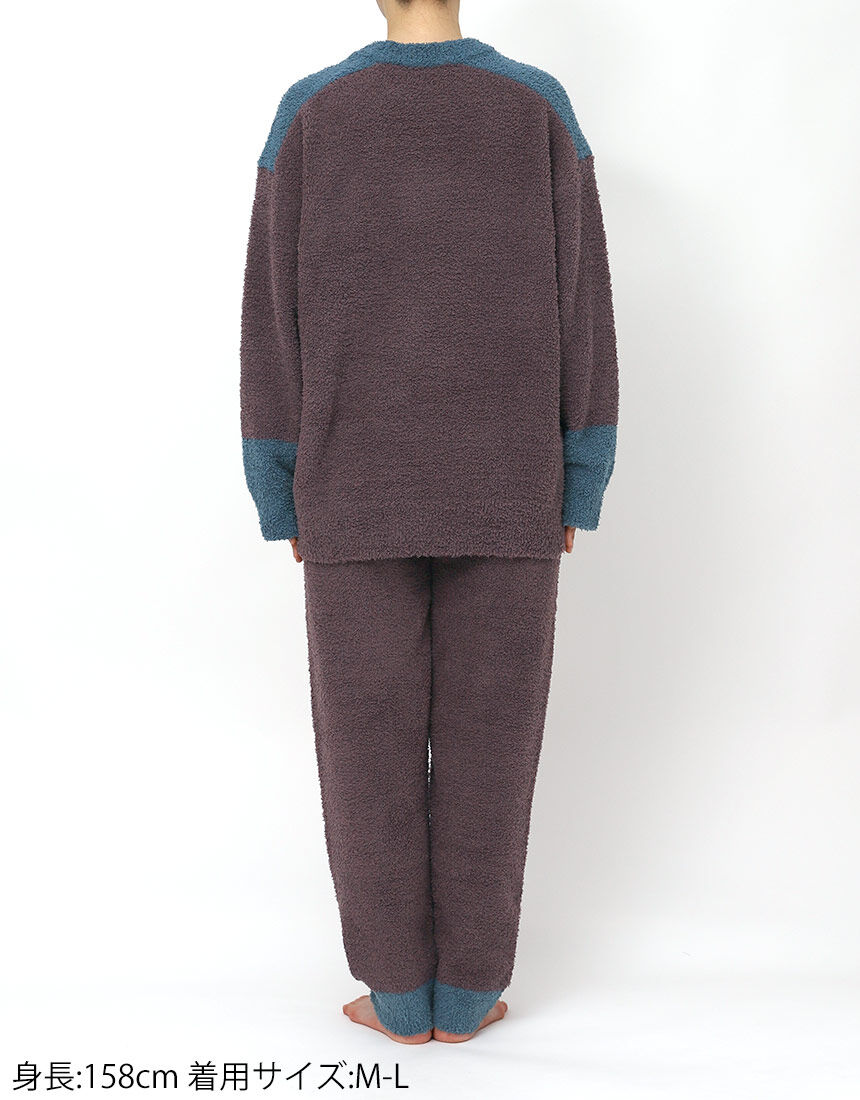 ウンナナクール カラーブロッキング プルオーバー＆ロングパンツセット