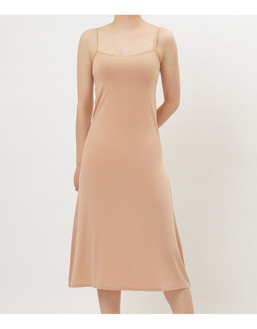 PEACH JOHN 【ロングワンピやスカートの透け対策に！ひざ下丈スリップ